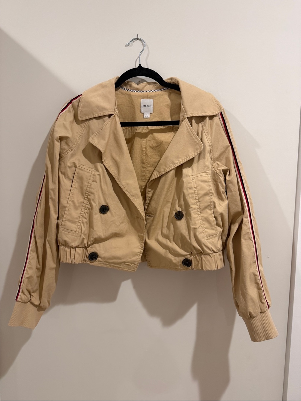 Anthropologie Maeve Double Breasted Cropped Trench - Picture 5 of 7